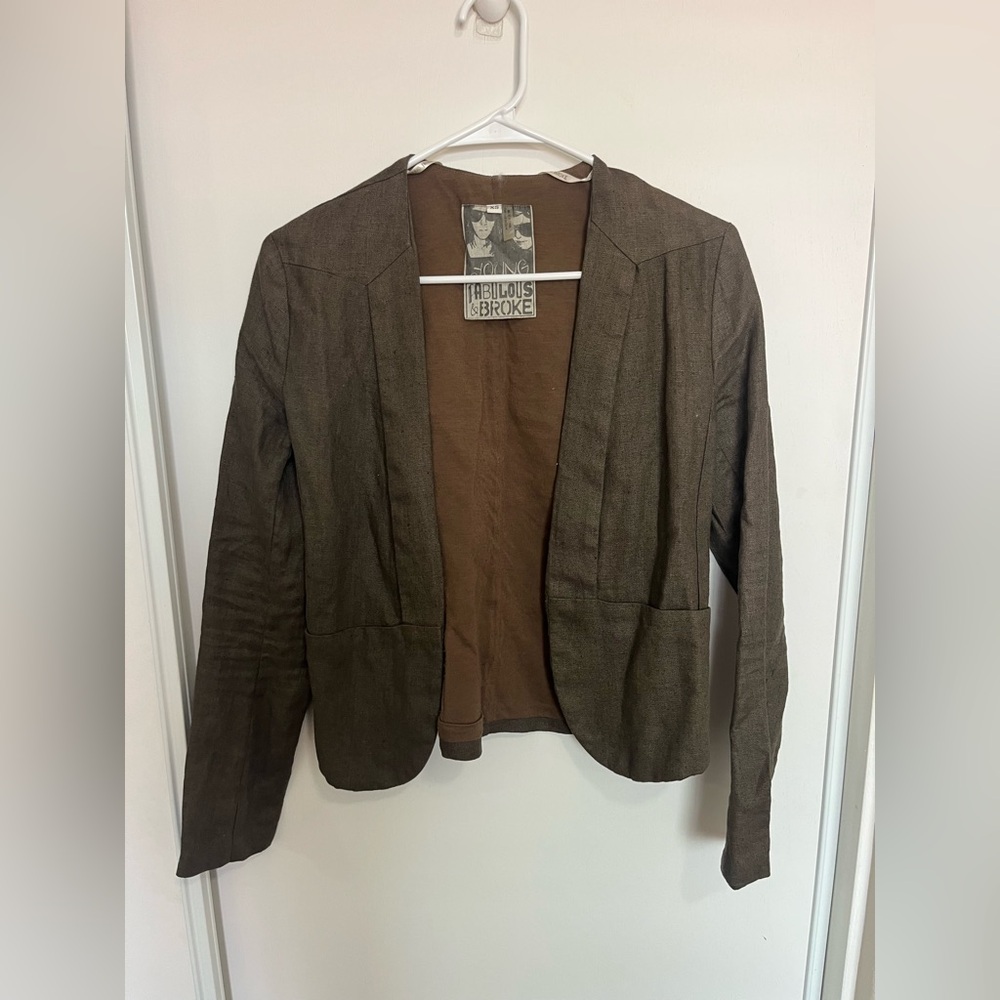 Young Fabulous & Broke Blazer Linen Size XS